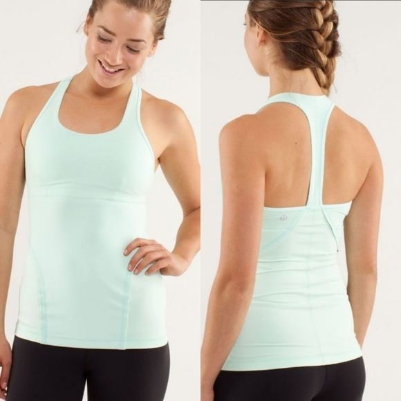 lululemon athletica Tops - Lululemon Mint Green Workout Tank Top Sz 6